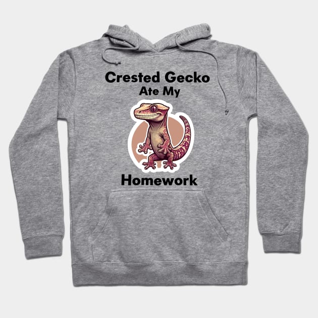 Crested Gecko Hoodie by dinokate